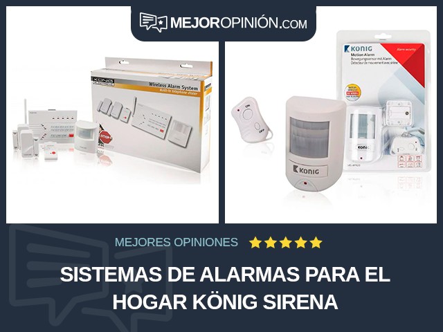 Sistemas de alarmas para el hogar König Sirena