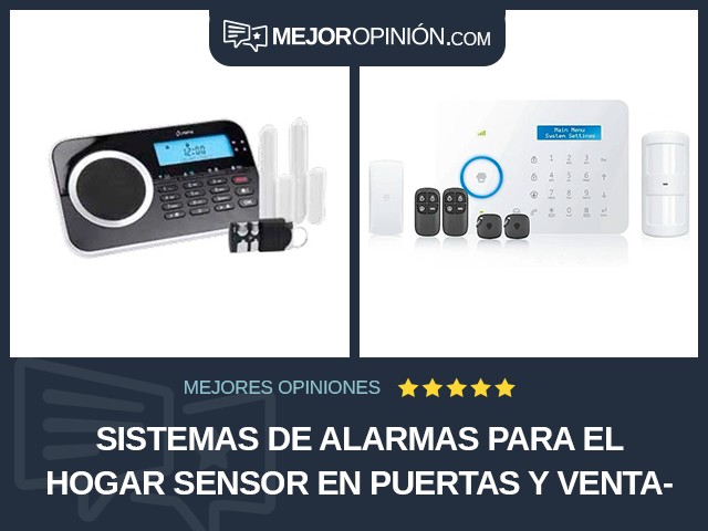 Sistemas de alarmas para el hogar Sensor en puertas y ventanas Teléfono móvil