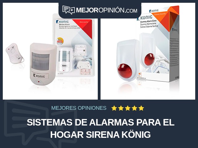 Sistemas de alarmas para el hogar Sirena König