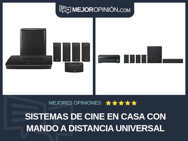 Sistemas de cine en casa Con mando a distancia universal