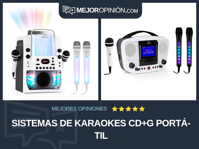 Sistemas de karaokes CD+G Portátil