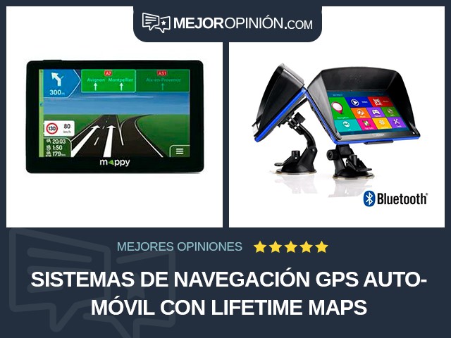 Sistemas de navegación GPS Automóvil Con Lifetime Maps