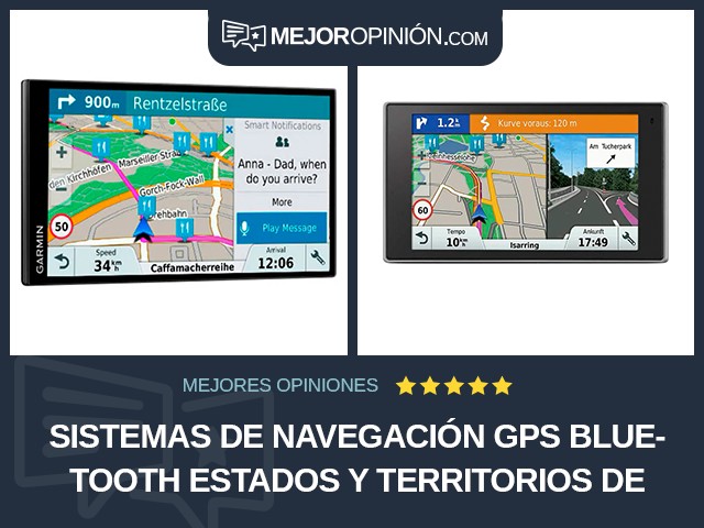 Sistemas de navegación GPS Bluetooth Estados y Territorios de los Estados Unidos