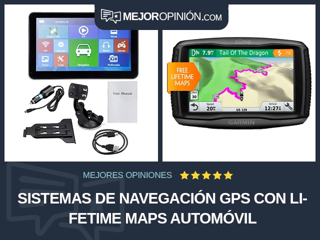 Sistemas de navegación GPS Con Lifetime Maps Automóvil