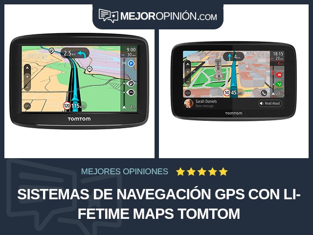 Sistemas de navegación GPS Con Lifetime Maps TomTom