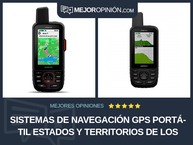 Sistemas de navegación GPS Portátil Estados y Territorios de los Estados Unidos