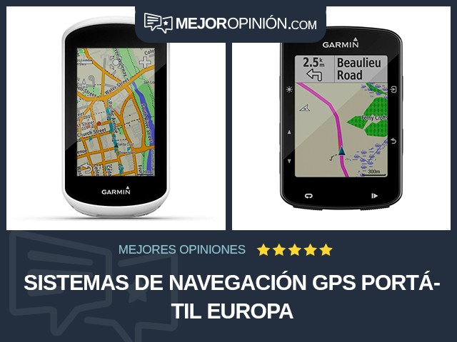 Sistemas de navegación GPS Portátil Europa