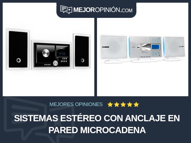 Sistemas estéreo Con anclaje en pared Microcadena