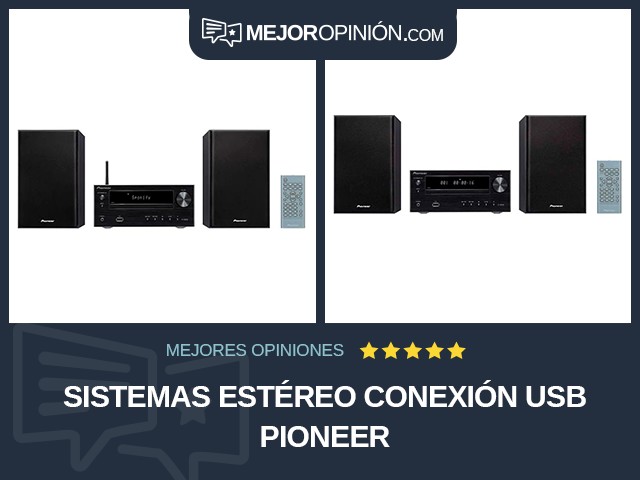 Sistemas estéreo Conexión USB Pioneer