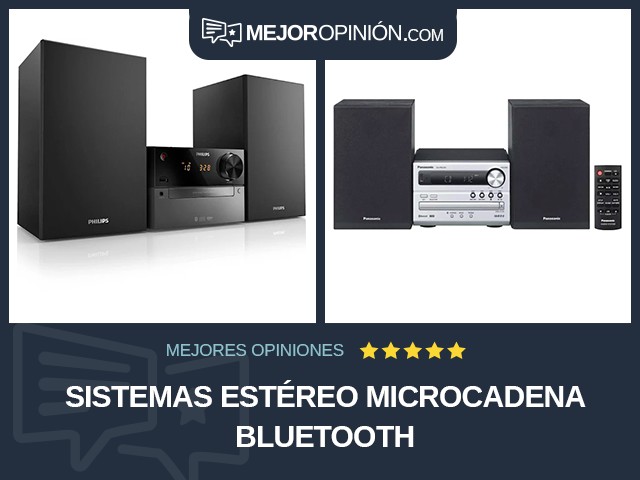 Sistemas estéreo Microcadena Bluetooth