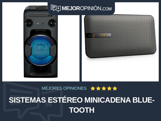 Sistemas estéreo Minicadena Bluetooth