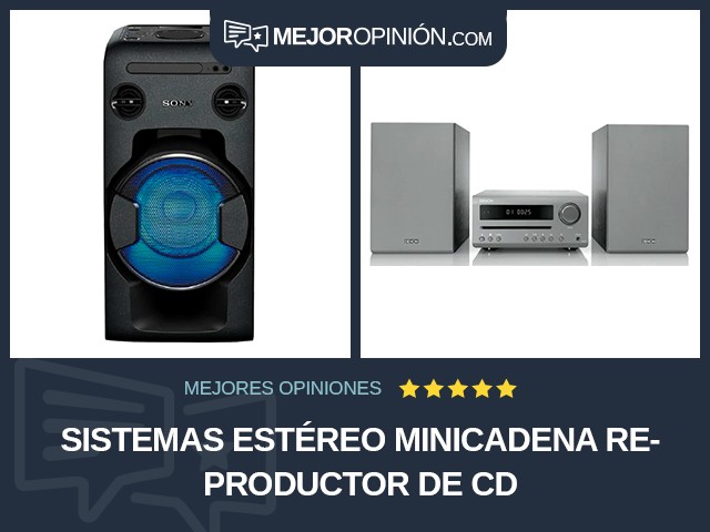 Sistemas estéreo Minicadena Reproductor de CD