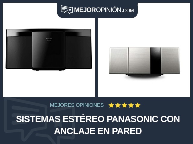 Sistemas estéreo Panasonic Con anclaje en pared