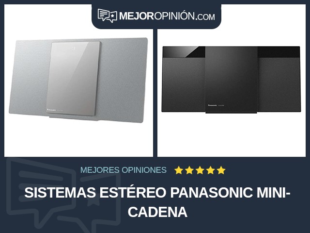 Sistemas estéreo Panasonic Minicadena