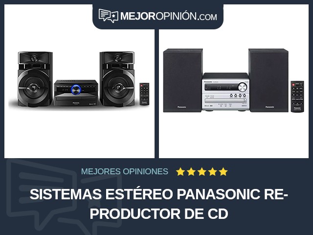 Sistemas estéreo Panasonic Reproductor de CD
