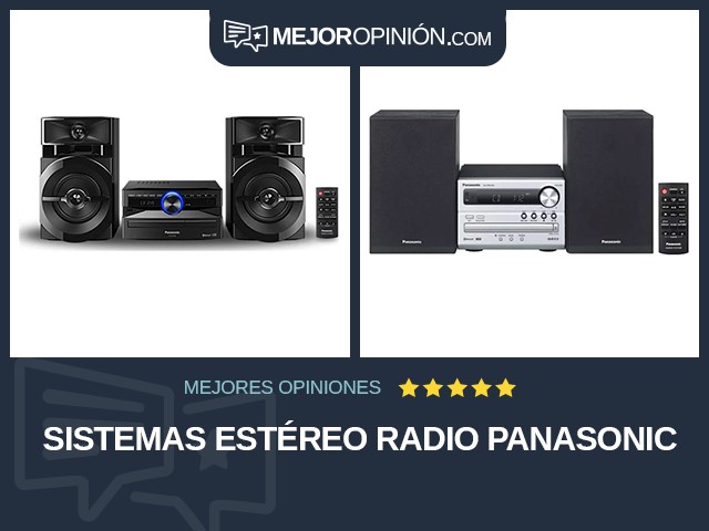 Sistemas estéreo Radio Panasonic