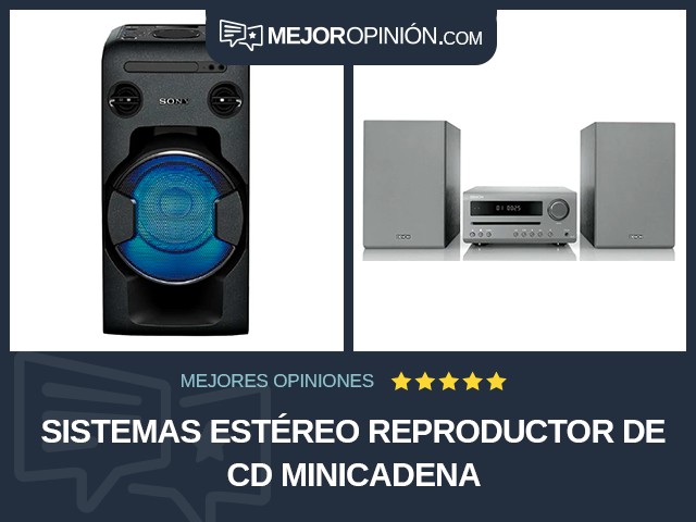 Sistemas estéreo Reproductor de CD Minicadena