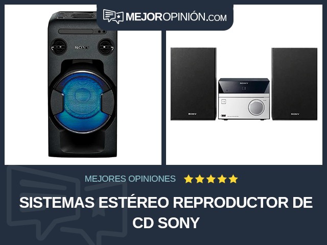 Sistemas estéreo Reproductor de CD Sony