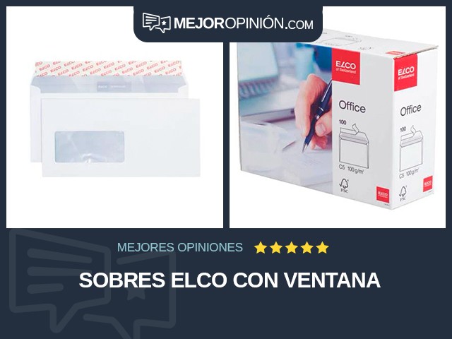 Sobres Elco Con ventana