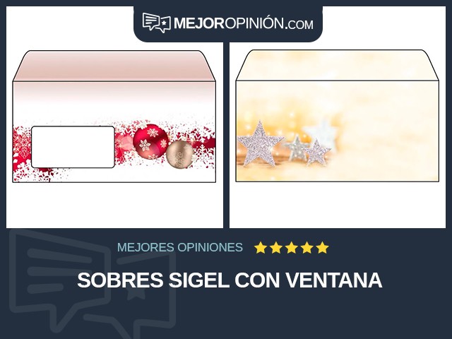 Sobres Sigel Con ventana