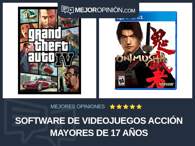 Software de videojuegos Acción Mayores de 17 años