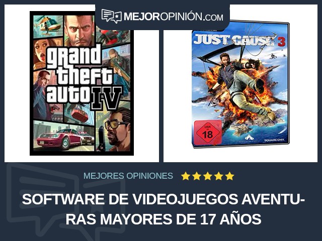 Software de videojuegos Aventuras Mayores de 17 años