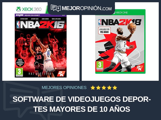 Software de videojuegos Deportes Mayores de 10 años