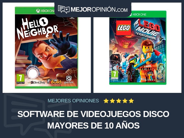 Software de videojuegos Disco Mayores de 10 años