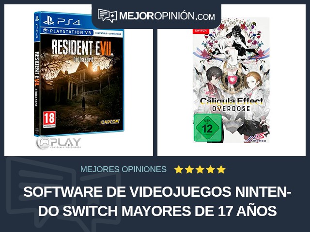 Software de videojuegos Nintendo Switch Mayores de 17 años