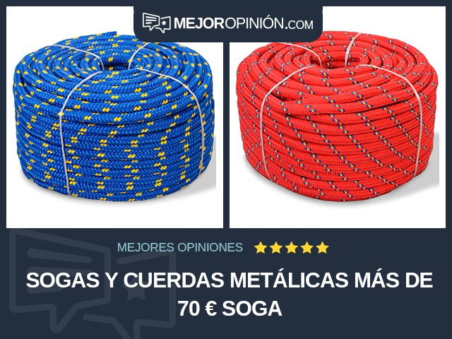 Sogas y cuerdas metálicas Más de 70 € Soga