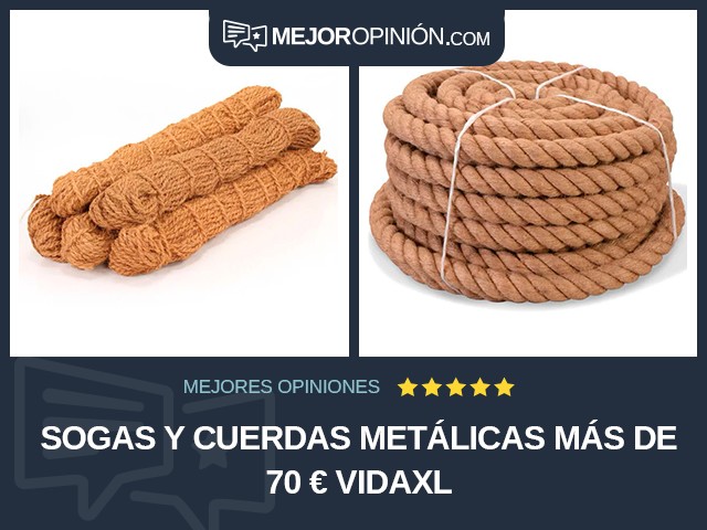 Sogas y cuerdas metálicas Más de 70 € vidaXL