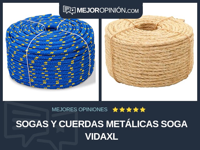 Sogas y cuerdas metálicas Soga vidaXL