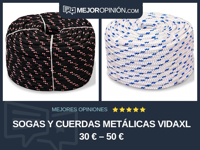 Sogas y cuerdas metálicas vidaXL 30 € – 50 €