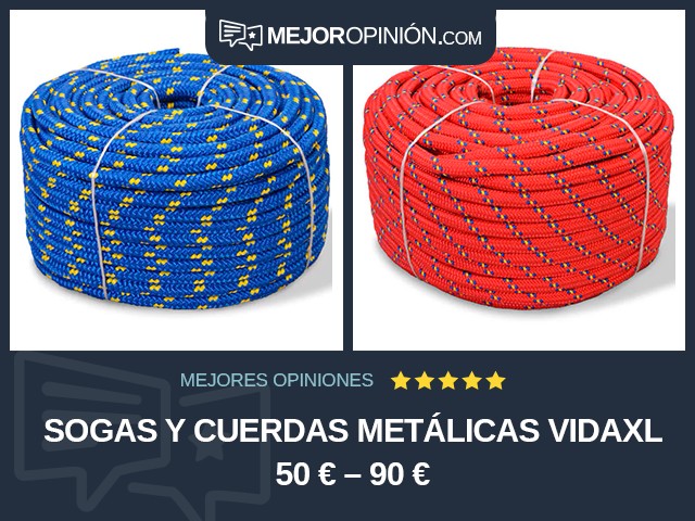 Sogas y cuerdas metálicas vidaXL 50 € – 90 €