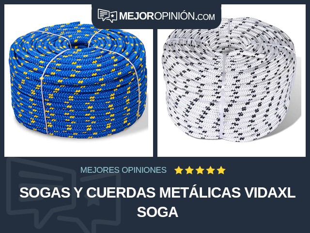 Sogas y cuerdas metálicas vidaXL Soga