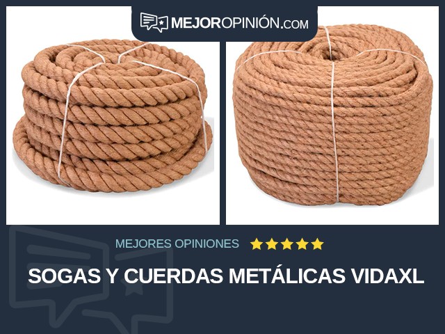 Sogas y cuerdas metálicas vidaXL