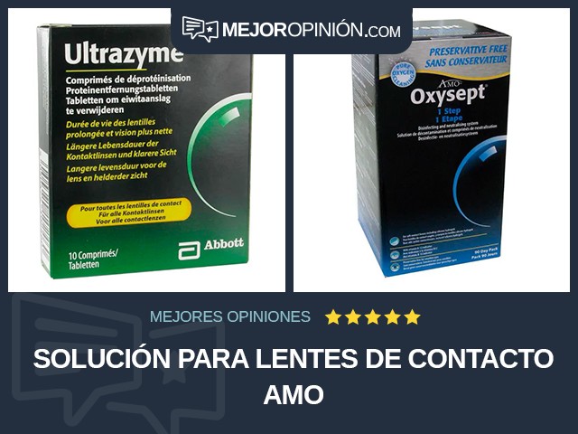 Solución para lentes de contacto AMO