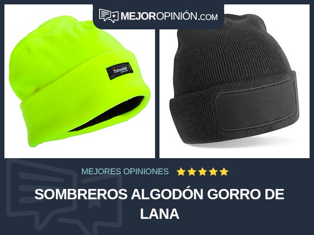 Sombreros Algodón Gorro de lana