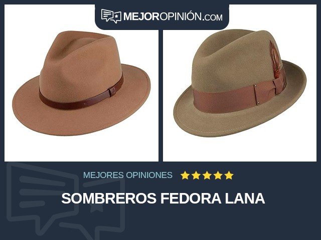 Sombreros Fedora Lana