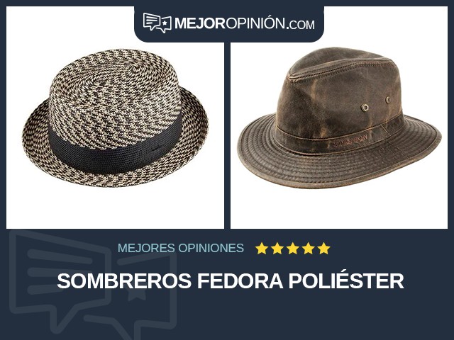 Sombreros Fedora Poliéster