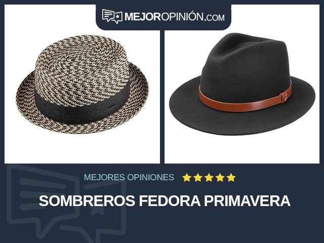 Sombreros Fedora Primavera