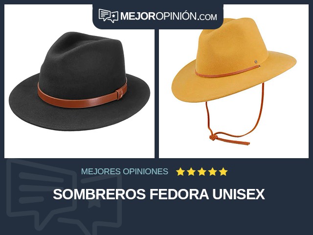 Sombreros Fedora Unisex