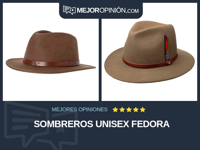 Sombreros Unisex Fedora