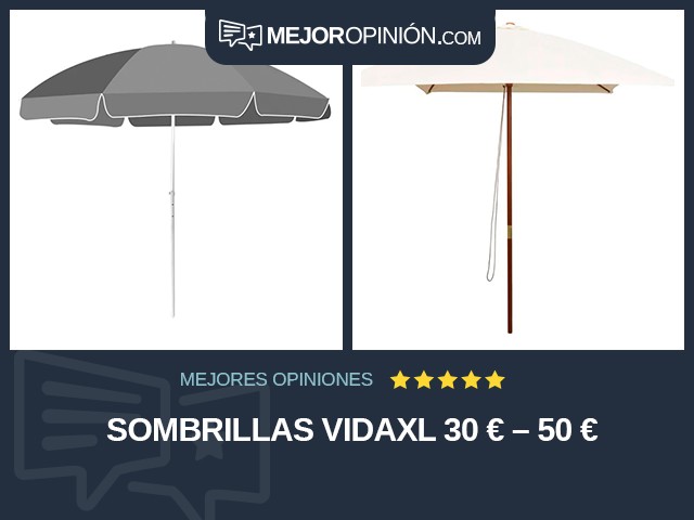 Sombrillas vidaXL 30 € – 50 €