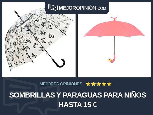 Sombrillas y paraguas Para niños Hasta 15 €