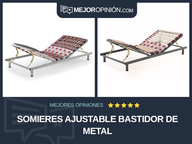 Somieres Ajustable Bastidor de metal