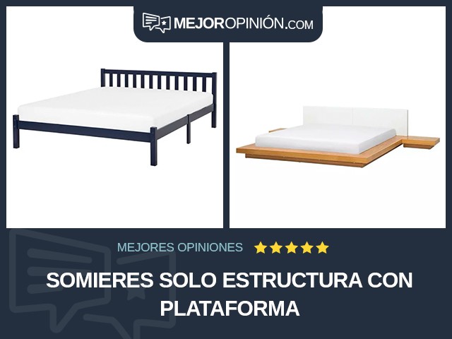 Somieres Solo estructura Con plataforma