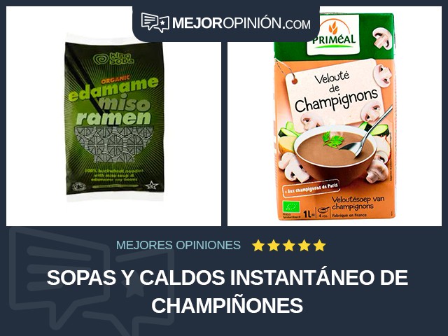 Sopas y caldos Instantáneo De champiñones