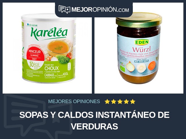 Sopas y caldos Instantáneo De verduras