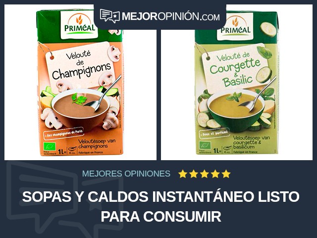 Sopas y caldos Instantáneo Listo para consumir